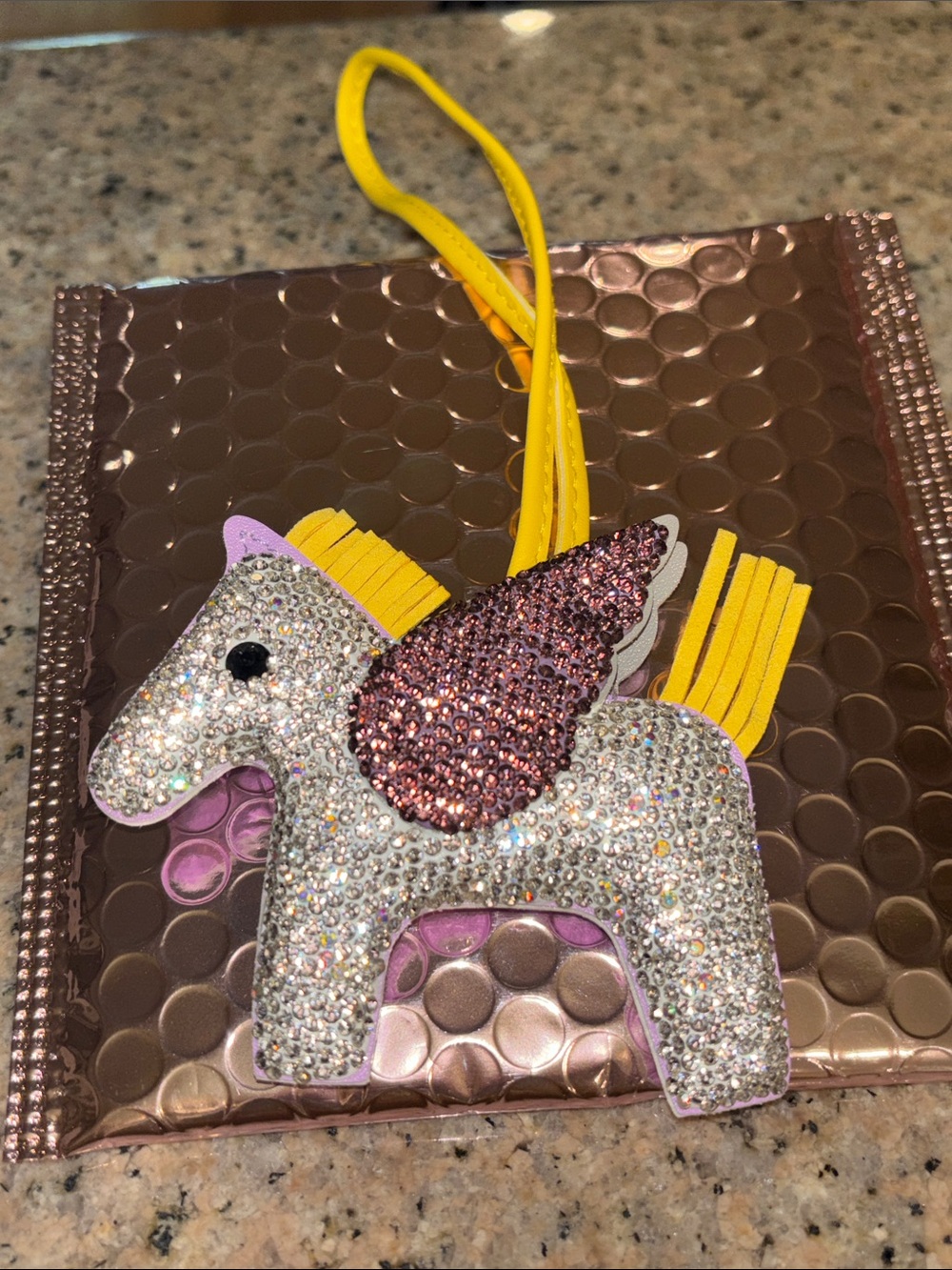 Sparkle Pegasus Bag Charm - luxury inspired!
